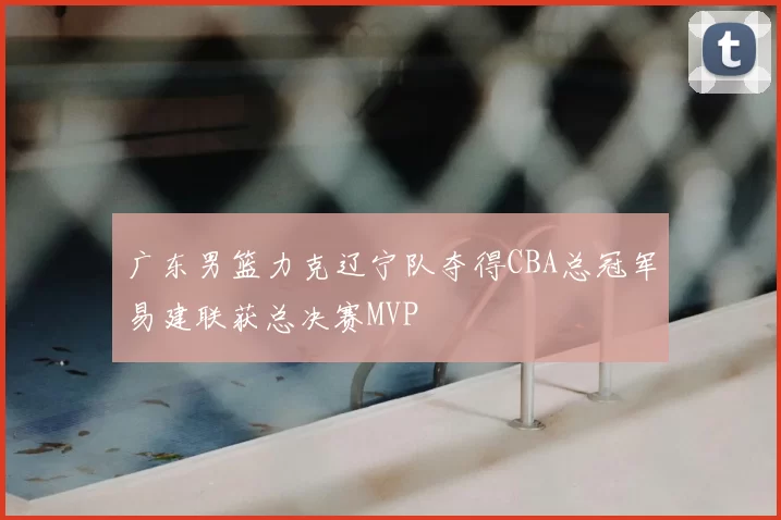 广东男篮力克辽宁队夺得CBA总冠军易建联获总决赛MVP